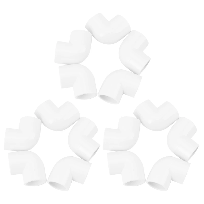 15 Pieces 20Mm Dia 90 Angle Degree Elbow PVC Pipe Fittings Adapter Connector White
15 Pieces 20Mm Dia 90 Angle Degree Elbow PVC Pipe Fittings Adapter Connector White