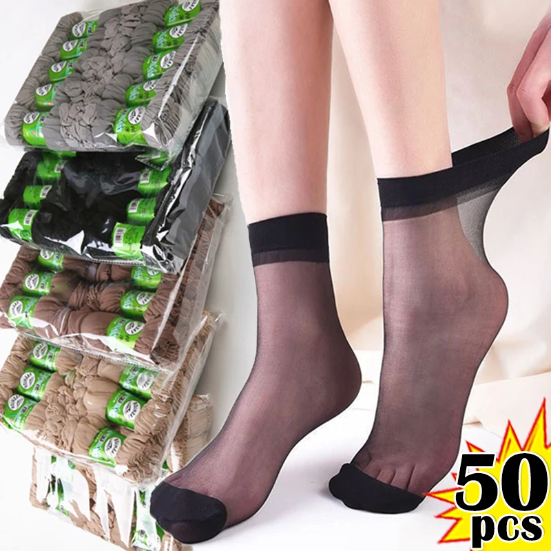 10/50pcs Transparent Thin Socks Women Black Skin Ultrathin Stockings Female Sexy Crystal Short Ankle Sock Nylon Non-Slip Meias
10/50pcs Transparent Thin Socks Women Black Skin Ultrathin Stockings Female Sexy Crystal Short Ankle Sock Nylon Non-Slip Meias