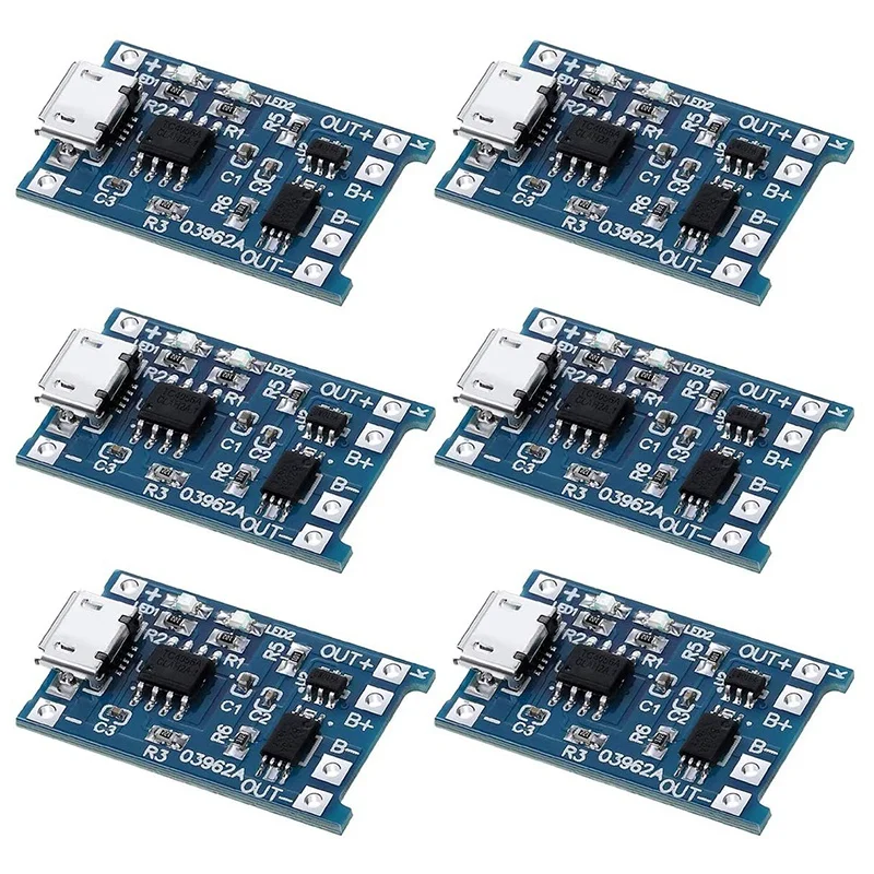 6 шт., зарядный модуль TP4056 с защитой аккумулятора 18650 BMS 5В-USB 1A, зарядная плата для 18650
6 шт., зарядный модуль TP4056 с защитой аккумулятора 18650 BMS 5В-USB 1A, зарядная плата для 18650