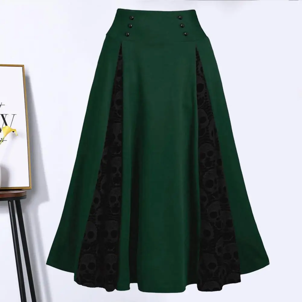 Breathable Skirt Faux Two-piece Skirt Vintage Vampires Cosplay Women's High Waist A-line Midi Skirt with Lace Up Adjustable
Breathable Skirt Faux Two-piece Skirt Vintage Vampires Cosplay Women's High Waist A-line Midi Skirt with Lace Up Adjustable