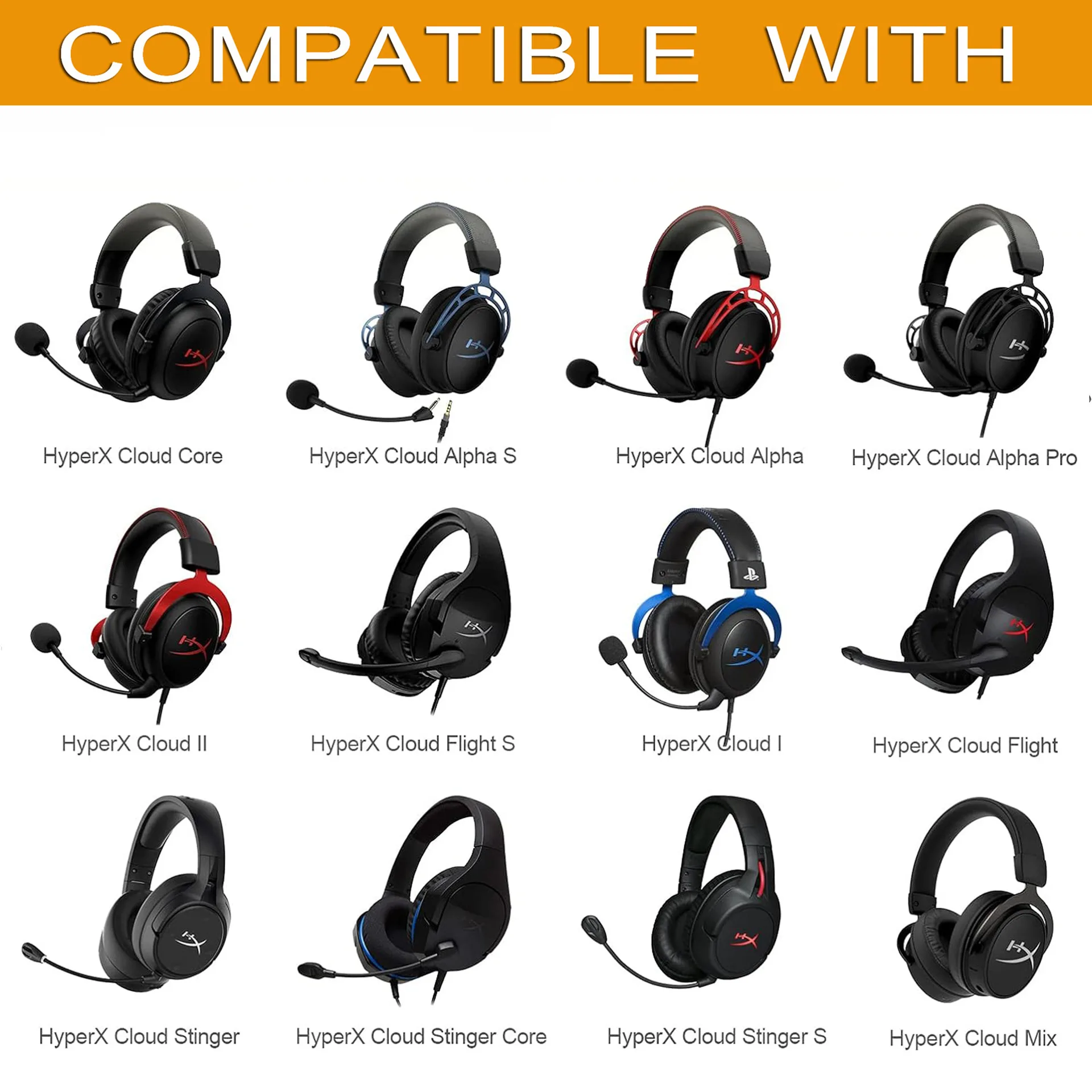 Replacement Earpads for HyperX Cloud Alpha/Cloud Alpha S Headphones Cooling Gel Ear Cushion Earmuff Sleeve Headband Replacement Earpads for HyperX Cloud Alpha/Cloud Alpha S Headphones Cooling Gel Ear Cushion Earmuff Sleeve Headband