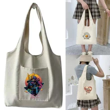 Ladies Messenger One Shoulder Vest Bag Large-capacity Shopping Bags Funny Printing Travel Environmental Protection Reusable
Ladies Messenger One Shoulder Vest Bag Large-capacity Shopping Bags Funny Printing Travel Environmental Protection Reusable