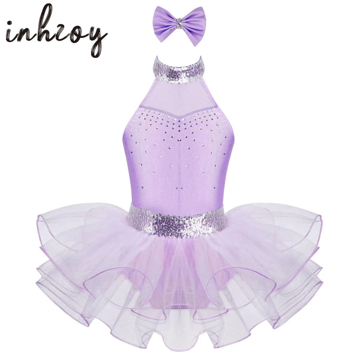 Kids Girls Tutu Ballet Dress Sequins Rhinestone Ballerina Leotard Gymnastics Costumes Sleeveless Figure Ice Skating Dancewear
Kids Girls Tutu Ballet Dress Sequins Rhinestone Ballerina Leotard Gymnastics Costumes Sleeveless Figure Ice Skating Dancewear