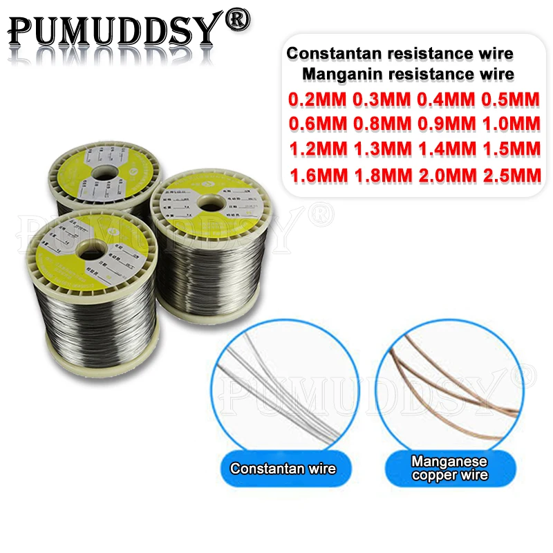 Нагревательный элемент с постоянной температурой, 1 метр, нагревательный элемент, константан, провод сопротивления марганцевой меди, диаметр 0,4, 0,5, 0,2-2,5 мм