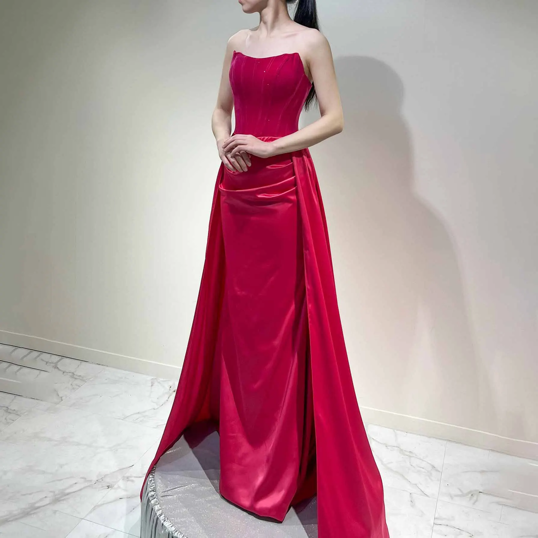 GIOIO Strapless Korea Garden Evening Dresses Sheath Sleeveless Formal 프롬드레스 Floor Length Elegant Prom Growns Party Women Bride
GIOIO Strapless Korea Garden Evening Dresses Sheath Sleeveless Formal 프롬드레스 Floor Length Elegant Prom Growns Party Women Bride
