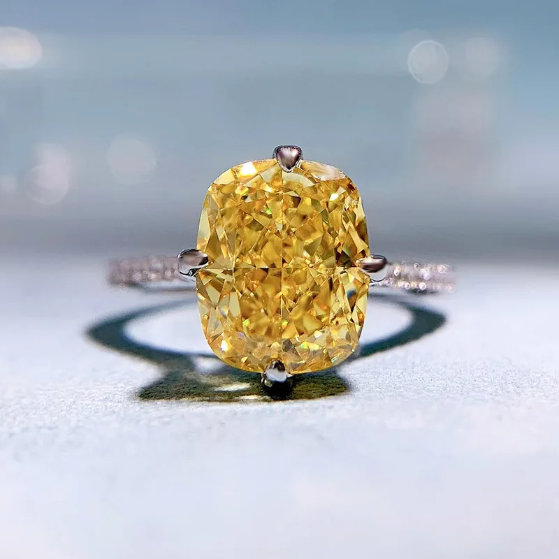 Spring Qiaoer Charm Cushion cut 8*10MM Topaz Diamond Ring 925 Sterling Silver band Rings for Women Men Engagement Jewelry
Spring Qiaoer Charm Cushion cut 8*10MM Topaz Diamond Ring 925 Sterling Silver band Rings for Women Men Engagement Jewelry