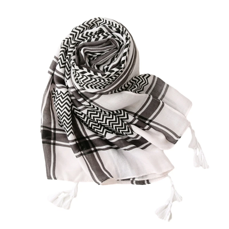 

Geometric Print Scarf for Women Winter Thick Scarf Female Camping Shopping Scarf Teenagers Decorative Ethnic Scarves