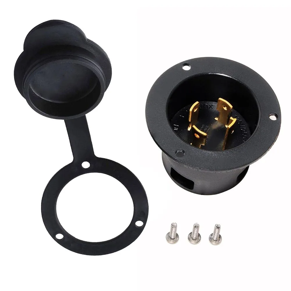 Flange Intake Generator Plug With Dust Cover 30Amp Locking 4 Prong L14-30P 125/250 Volt Ground Weld Use 7500 Watts Industrial
Flange Intake Generator Plug With Dust Cover 30Amp Locking 4 Prong L14-30P 125/250 Volt Ground Weld Use 7500 Watts Industrial