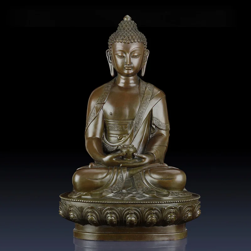Pure copper Amitabha Pharmacist Buddha Sakyamuni Buddha Nepalese bronze Buddha statue Three Treasures Buddha
Pure copper Amitabha Pharmacist Buddha Sakyamuni Buddha Nepalese bronze Buddha statue Three Treasures Buddha