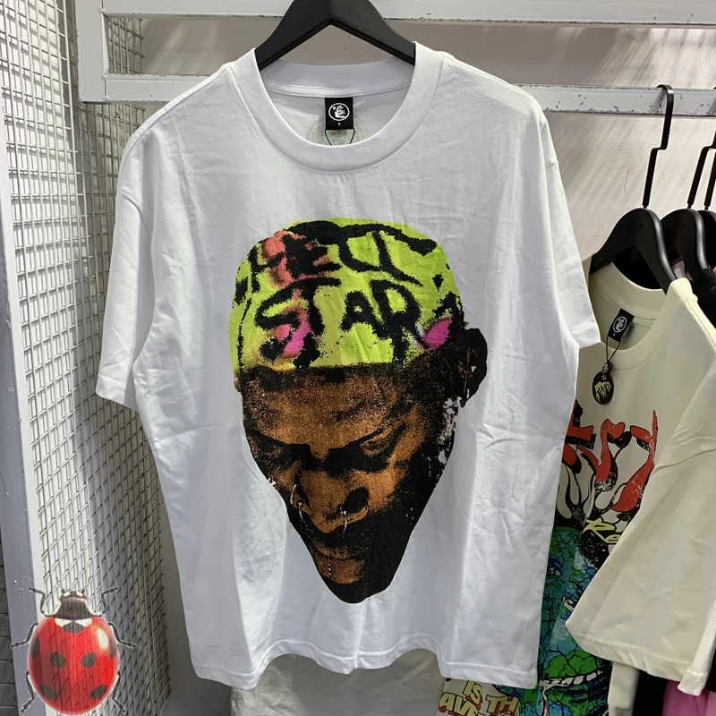 Eu Size Colorful Rodman Hair Portrait Hellstar T-Shirt Real Photos Men Women High Quality Casual Cotton T-Shirt Oversize Tee Top
Eu Size Colorful Rodman Hair Portrait Hellstar T-Shirt Real Photos Men Women High Quality Casual Cotton T-Shirt Oversize Tee Top