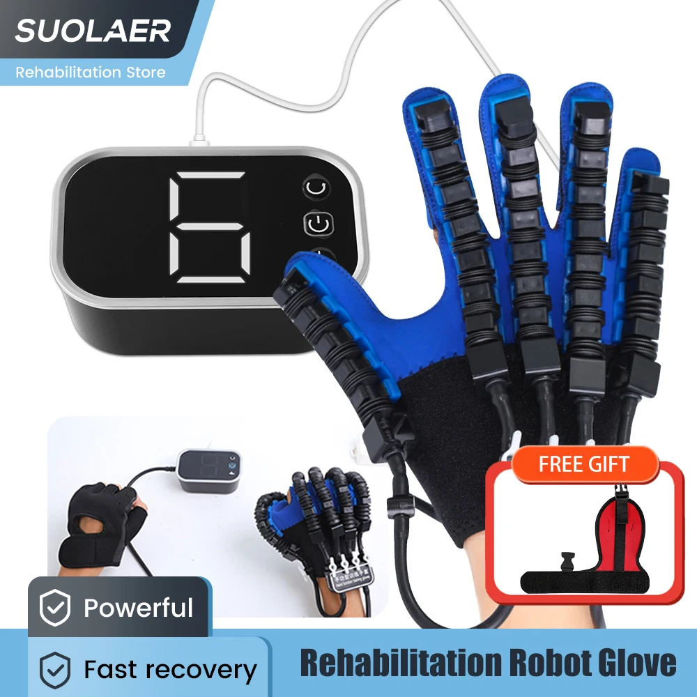

Hemiplegia Hand Recovery Equipment Rehabilitation Robot Gloves Stroke Finger Exerciser Cerebral Infarction Palsy Training Device