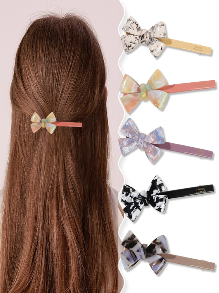 Stereoscopic Bow Hairpin Female Acetic Acid Side Word Clip Broken Hair Fringe Clip Duck-mouth Clip Retro Hair Accessories 1PCS
Stereoscopic Bow Hairpin Female Acetic Acid Side Word Clip Broken Hair Fringe Clip Duck-mouth Clip Retro Hair Accessories 1PCS