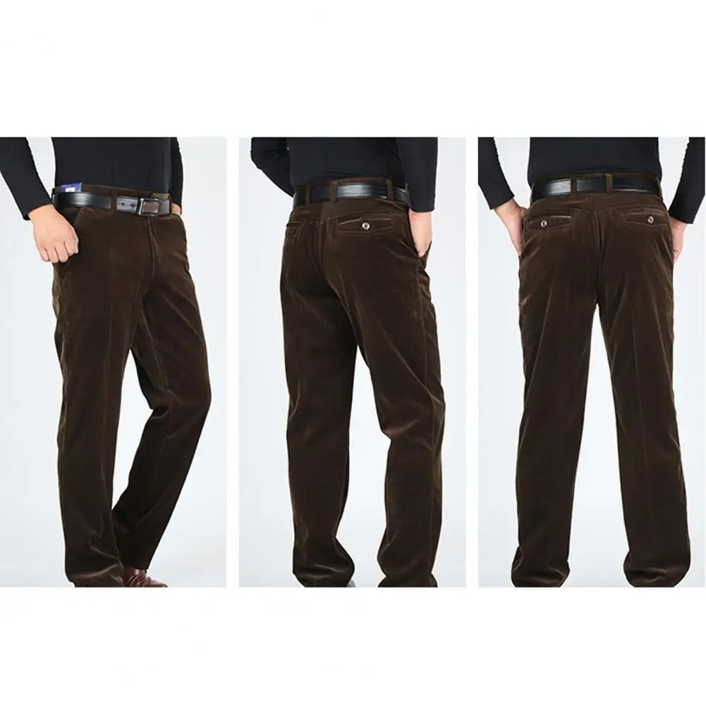 Thickened Men Pants Men Pants Cozy Corduroy Stylish Mid-aged Men's Winter Trousers with Warmth Comfort Versatility
Thickened Men Pants Men Pants Cozy Corduroy Stylish Mid-aged Men's Winter Trousers with Warmth Comfort Versatility