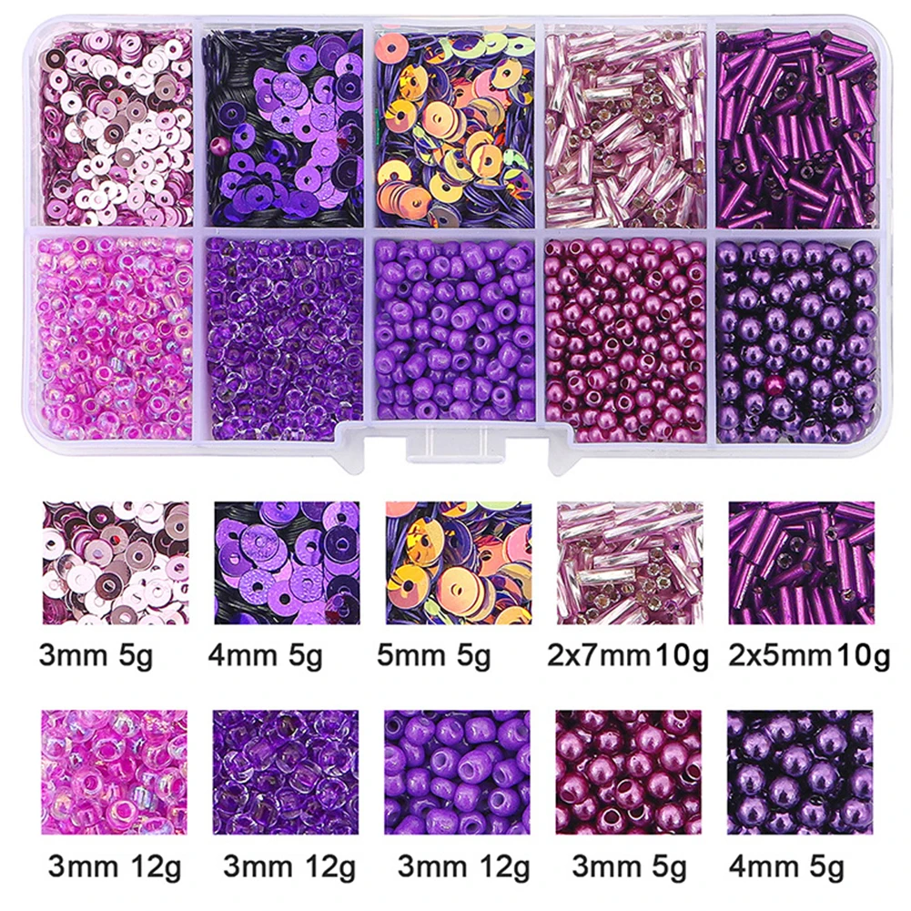 Party DIY Decorations Mini Jewelry Crafts Kit DIY Bracelet Bulk Beads Rice Bead For Jewelry Making Dark Purple Crafting Material
Party DIY Decorations Mini Jewelry Crafts Kit DIY Bracelet Bulk Beads Rice Bead For Jewelry Making Dark Purple Crafting Material