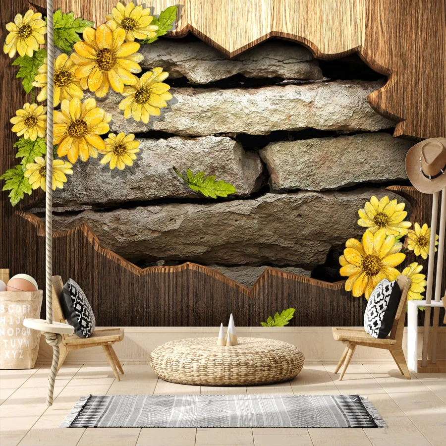 

Contact Paper Removable Peel and Stick Wallpaper Accept for Living Room Floral Brick 3d Walls Papers Home Decor papel de parede