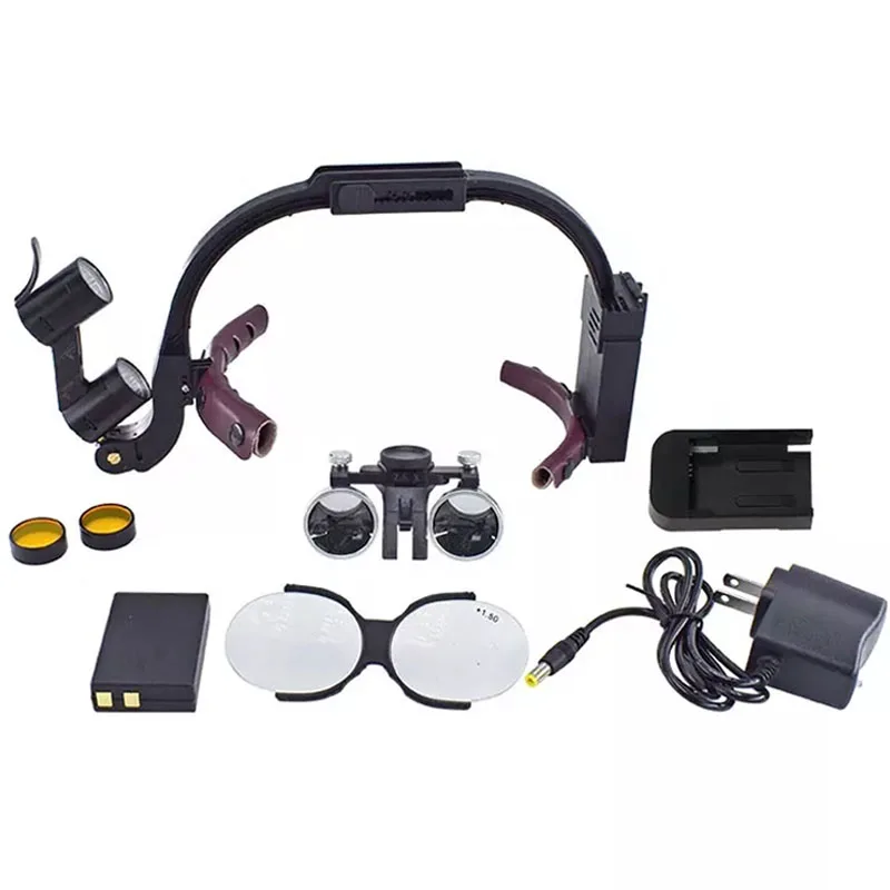 Dental Binocular Magnifier LED Headlight Dentist Loupes Tools 2.5X 3.5X Medical Surgical Head Lamp
Dental Binocular Magnifier LED Headlight Dentist Loupes Tools 2.5X 3.5X Medical Surgical Head Lamp