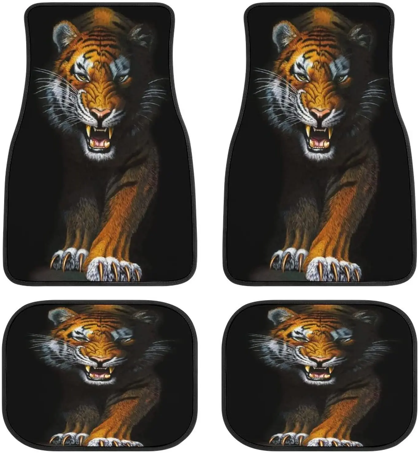 Tiger Animal Car Mats Universal Fit Car Floor Mats Fashion Soft Waterproof Car Carpet FrontRear 4 Pieces Full Set Fit for SUVs
Tiger Animal Car Mats Universal Fit Car Floor Mats Fashion Soft Waterproof Car Carpet FrontRear 4 Pieces Full Set Fit for SUVs