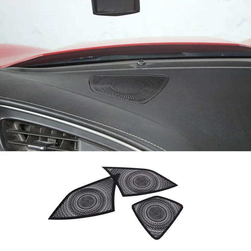 

Для 2014-2019 Chevrolet Corvette C7 Z06 Нержавеющая сталь Черный Автомобильный приборной панели динамик сетчатый чехол Наклейка Автомобильные аксессуары для интерьера