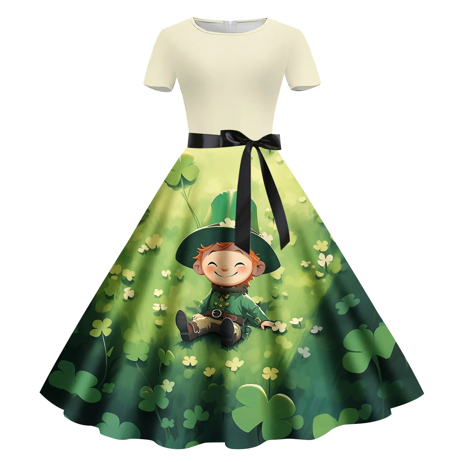 2024 Women's Fashion Carnival Printed Round Neck Short Sleeve Retro Casual Dress (2) Loose Dress for Women
2024 Women's Fashion Carnival Printed Round Neck Short Sleeve Retro Casual Dress (2) Loose Dress for Women