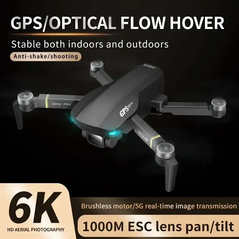 3KM 28MINS ESC HD Camera Brushless FPV Rc Helicopter Obstacle Avoidance Dron 5G GPS 6K Professional Drones GD93pro Istance
3KM 28MINS ESC HD Camera Brushless FPV Rc Helicopter Obstacle Avoidance Dron 5G GPS 6K Professional Drones GD93pro Istance