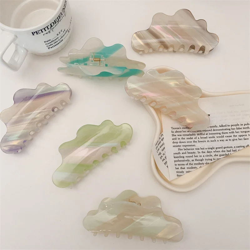 New Acetate Hair Claw Clips 12cm Colorful Cloud Geometric Large Clamps Grab Shark Clip Ins Headwear Women Hair Accessories
New Acetate Hair Claw Clips 12cm Colorful Cloud Geometric Large Clamps Grab Shark Clip Ins Headwear Women Hair Accessories