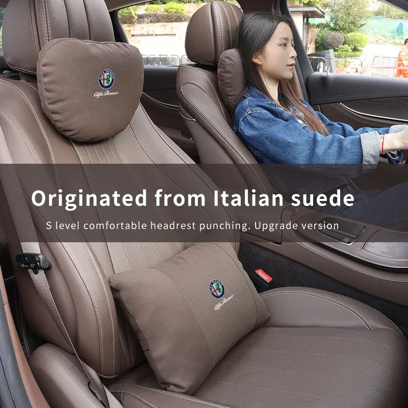 Alfa Romeo Giulia Stelvio Giulietta 159 147 156 166 Car Headrest Neck Support Seat Lumbar cushion Soft Neck Pillow Accessories
Alfa Romeo Giulia Stelvio Giulietta 159 147 156 166 Car Headrest Neck Support Seat Lumbar cushion Soft Neck Pillow Accessories