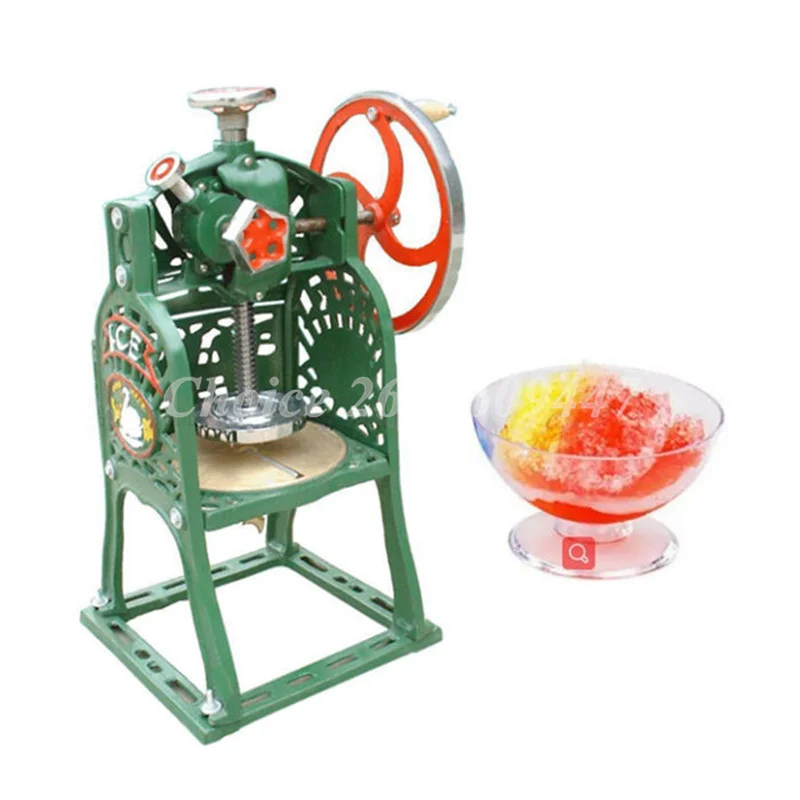 

Commercial Cold Drink Shop Equipment Manual Ice Shaver Machine Crack Ice Crusher Shaved Ice Machine