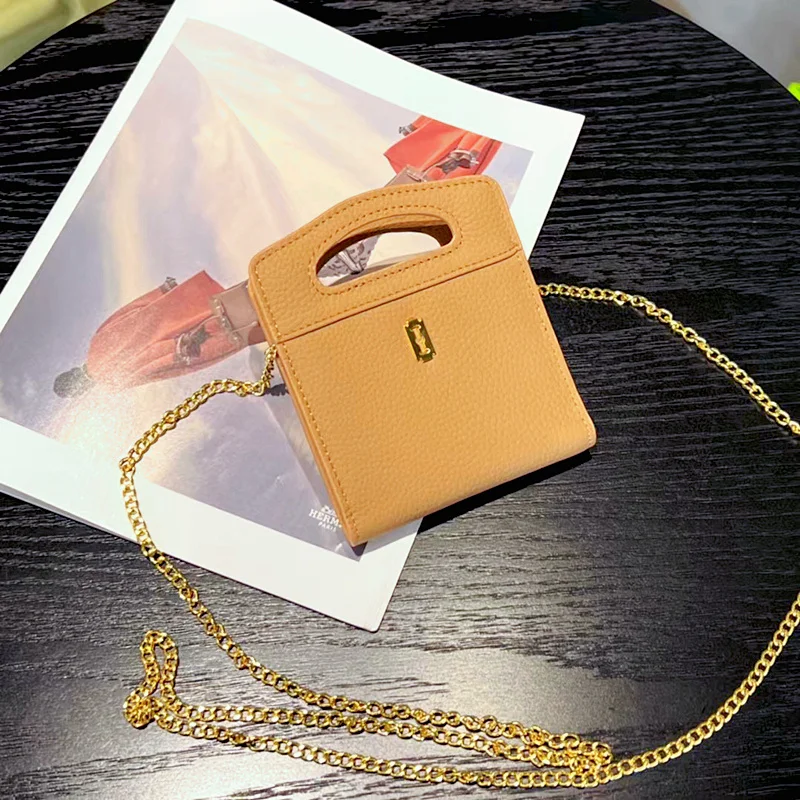 Luxury Niche Design Women Small Wallet Genuine Leather Sling Purse Portable Cardholder Chic Chain Clutch Mini Top-handle Bags
Luxury Niche Design Women Small Wallet Genuine Leather Sling Purse Portable Cardholder Chic Chain Clutch Mini Top-handle Bags