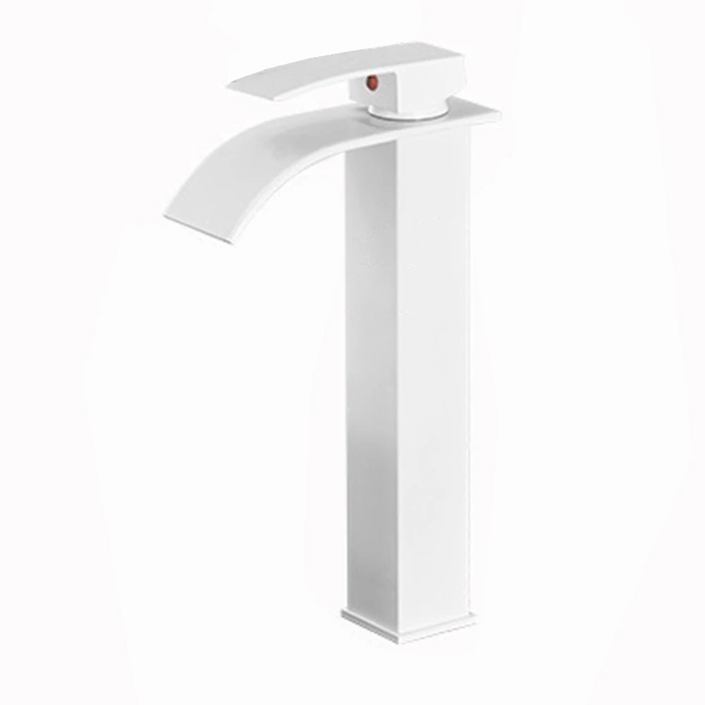 Single Handle Waterfall Basin Faucet Deck Mounted Cold and Hot Water Mixer Tap Durable Stainless Steel and Brass Construction
Single Handle Waterfall Basin Faucet Deck Mounted Cold and Hot Water Mixer Tap Durable Stainless Steel and Brass Construction