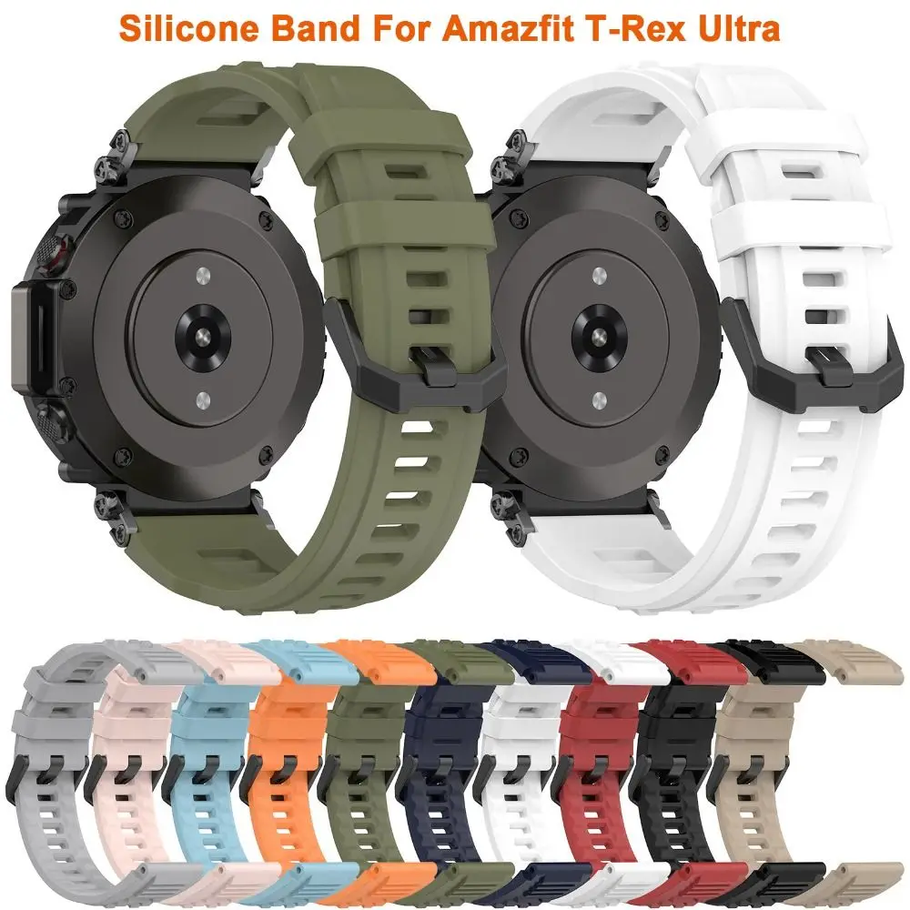 Silicone Band For Amazfit T-Rex Ultra Strap Watchband Bracelet Accessories For Amazfit T-Rex Ultra Replacement Wristband
Silicone Band For Amazfit T-Rex Ultra Strap Watchband Bracelet Accessories For Amazfit T-Rex Ultra Replacement Wristband