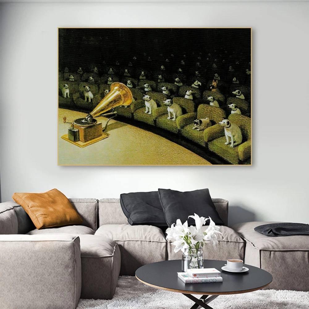 Abstract Dog Concert Surrealistic Poster Magic Fantasy Printing Wall Art Canvas Painting Prints Living Room Home Fun Retro Decor
Abstract Dog Concert Surrealistic Poster Magic Fantasy Printing Wall Art Canvas Painting Prints Living Room Home Fun Retro Decor