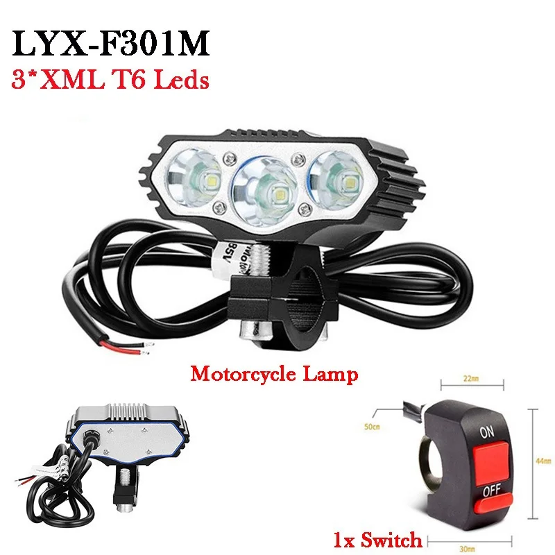 12V-36V-48V-85Volt Electric Motorcycle Light 3T6 Led Motorized Bicycle Headlight Vehicle Bike Scooter Lamp Refit eBike Accessory
12V-36V-48V-85Volt Electric Motorcycle Light 3T6 Led Motorized Bicycle Headlight Vehicle Bike Scooter Lamp Refit eBike Accessory