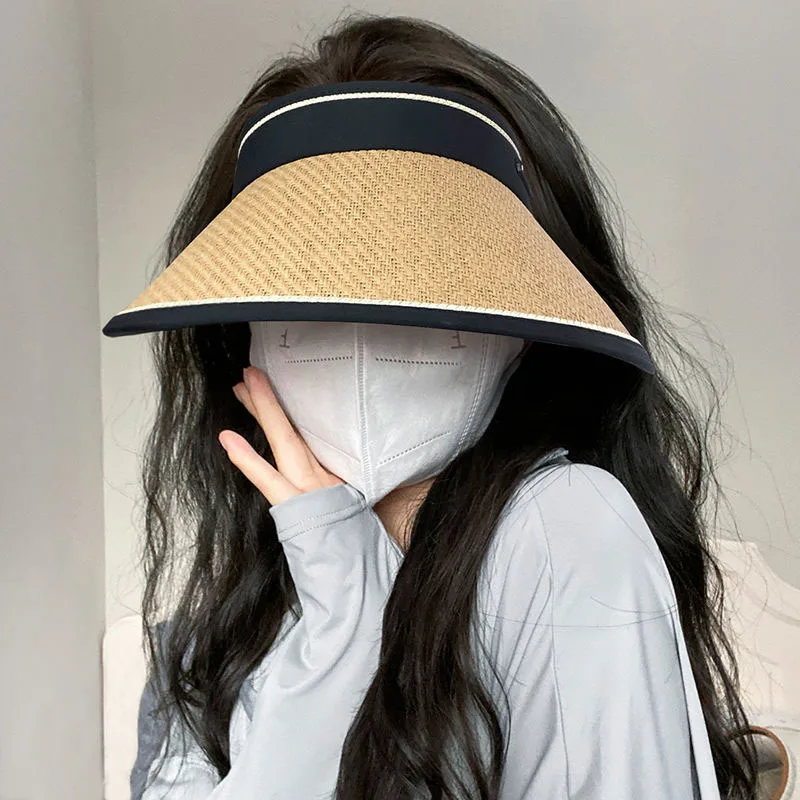 Women Summer Visors Hat Sun Hat Wide Large Brim Beach Hats Beach UV Protection Caps Raffia Hat
Women Summer Visors Hat Sun Hat Wide Large Brim Beach Hats Beach UV Protection Caps Raffia Hat