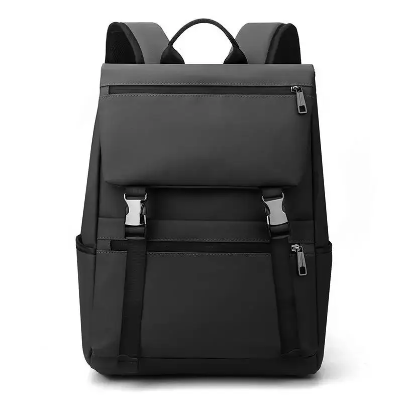 

Oxford Cloth Pure Color Backpack Bag Bag Computer Bag Business Commuter Shoulders High School Students
