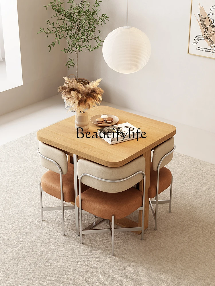 Solid Wood Folding Dining Table and Chair Household Multifunctional Storage Table
Solid Wood Folding Dining Table and Chair Household Multifunctional Storage Table