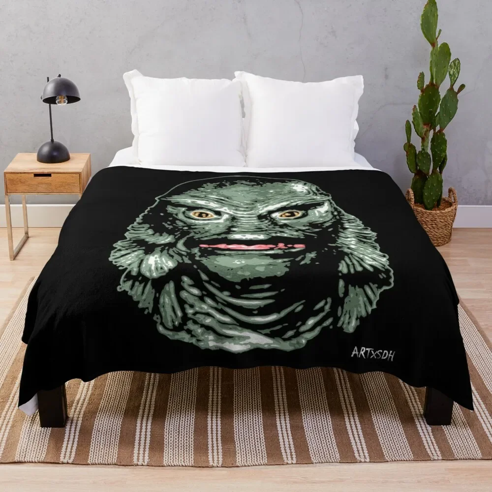 

The Creature from the Black Lagoon (Color) Throw Blanket Hairys Luxury Warm Thermal Blankets