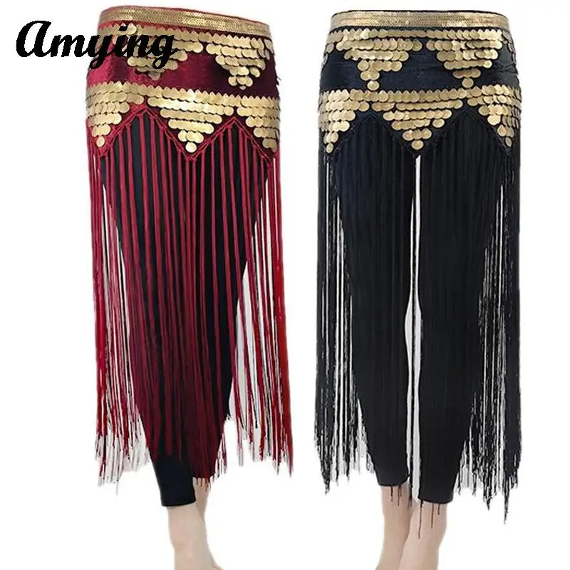 Belly Dance Hip Scarf Skirt Sexy Beaded Embroidery Tassel Waist Scarf New Oriental Dance Training Suit Waist Scarf Dance Skirt
Belly Dance Hip Scarf Skirt Sexy Beaded Embroidery Tassel Waist Scarf New Oriental Dance Training Suit Waist Scarf Dance Skirt