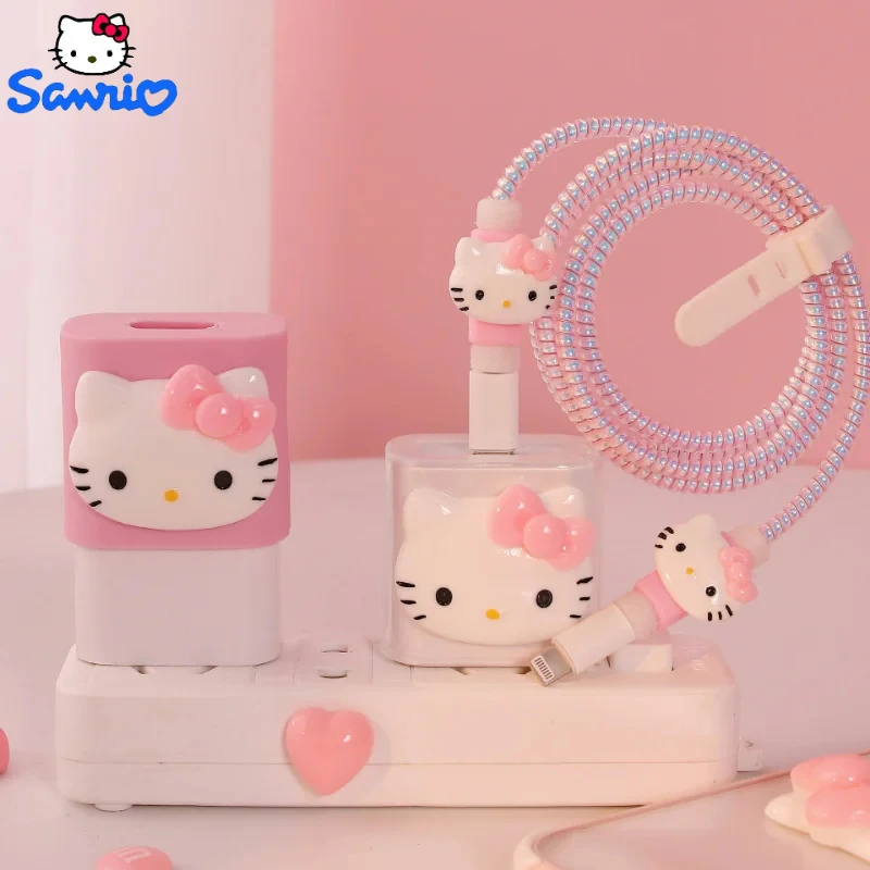 Kawaii Sanrio Hello Kitty Data Cable Protective Cover Anime Cute Kitty Stuff 20W Iphone Charger Protector Winding Cover
Kawaii Sanrio Hello Kitty Data Cable Protective Cover Anime Cute Kitty Stuff 20W Iphone Charger Protector Winding Cover
