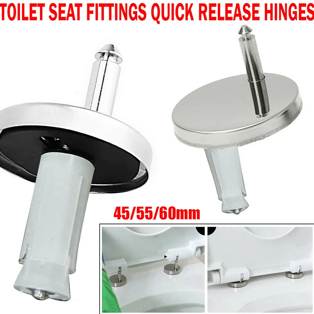 2pc Toilet Seat Hinges Top Close Soft Release Quick Fitting Heavy Duty Hinge 45/55/60mm Home Toilet Kit Top Fix Hinge
2pc Toilet Seat Hinges Top Close Soft Release Quick Fitting Heavy Duty Hinge 45/55/60mm Home Toilet Kit Top Fix Hinge