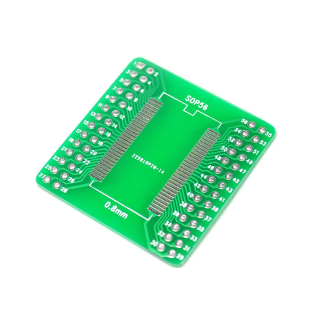 SOP56 SSOP56 Tssop56 to DIP56 Programmer Adapter plate for 0.635/0.8 for RT809H/F TL866CS/A TNM5000 XELTEK
SOP56 SSOP56 Tssop56 to DIP56 Programmer Adapter plate for 0.635/0.8 for RT809H/F TL866CS/A TNM5000 XELTEK