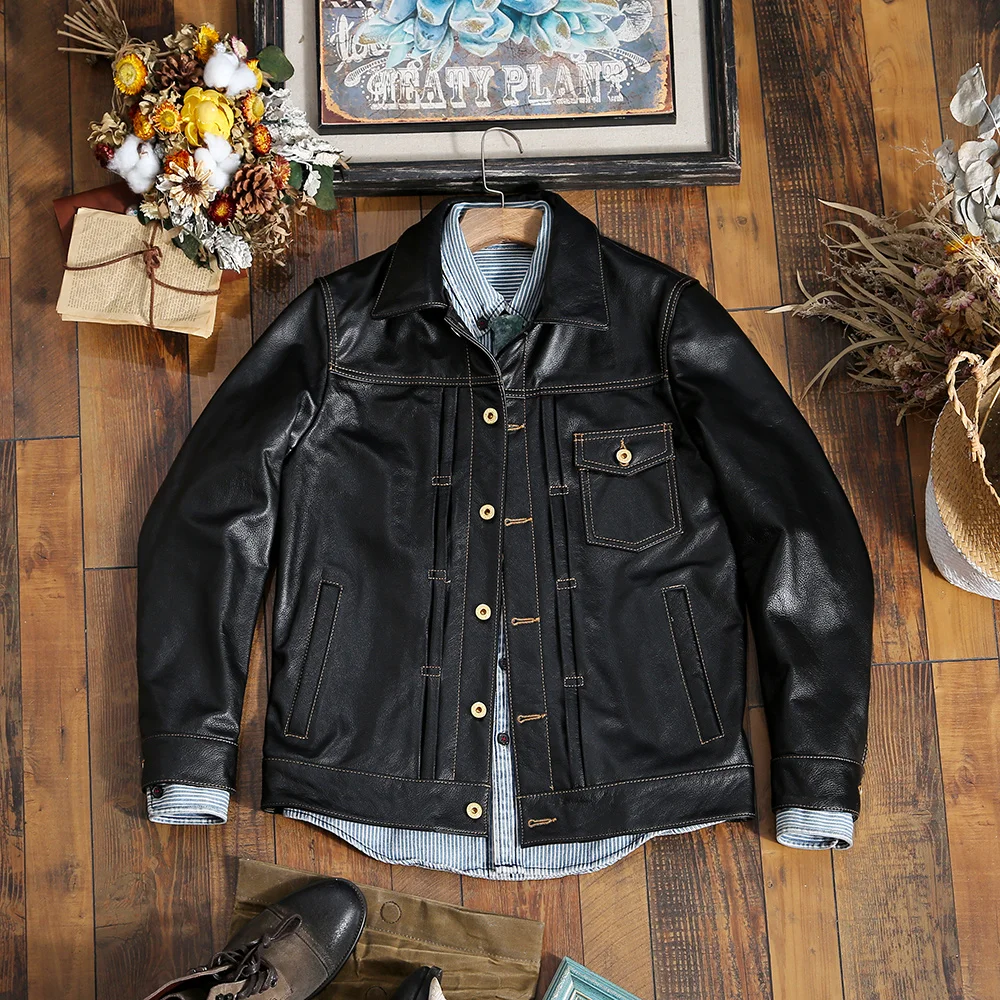 2024 Spring Japan Style Men Classic Casual Short Young Cowhide Coat Men's Single-breasted Leather Jacket Slim Fit Large Size 4XL
2024 Spring Japan Style Men Classic Casual Short Young Cowhide Coat Men's Single-breasted Leather Jacket Slim Fit Large Size 4XL