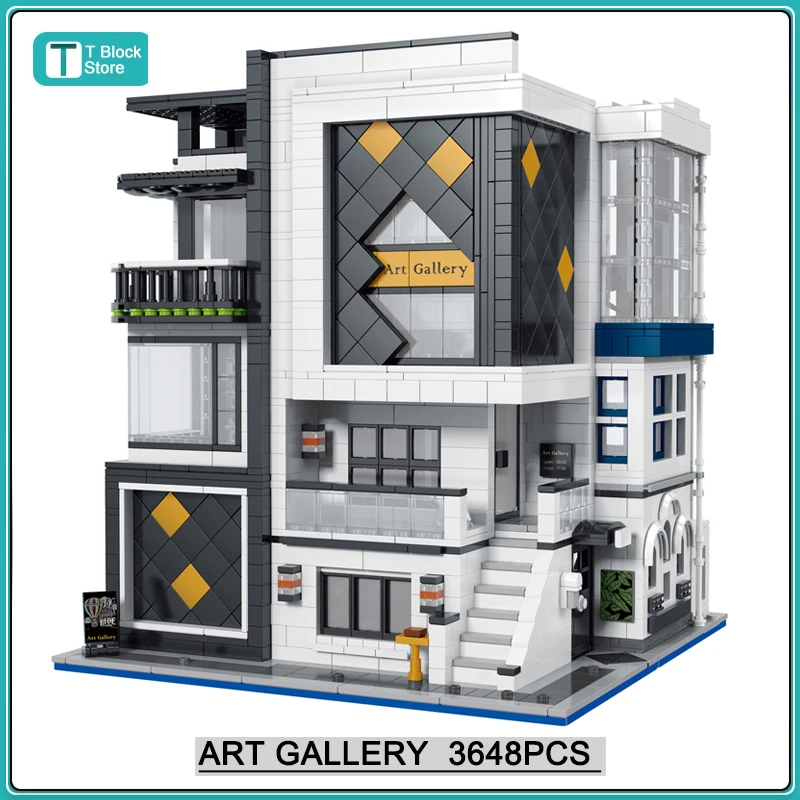 

MOC-67005 Creative Expert Art Gallery Modular City Architecture Building Blocks Bricks Model Street View Sets Kid Toy Boys Gifts