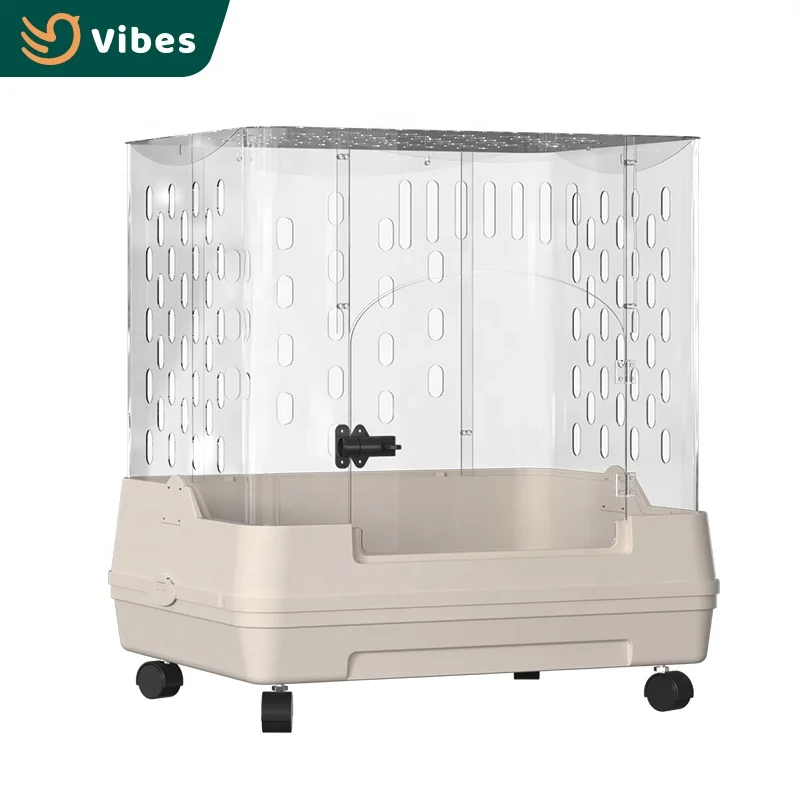 Transparent Acrylic Pet Indoor Rabbit Cage Design 14cm Heightened Tray Luxury Rabbit House Pet Cages
Transparent Acrylic Pet Indoor Rabbit Cage Design 14cm Heightened Tray Luxury Rabbit House Pet Cages