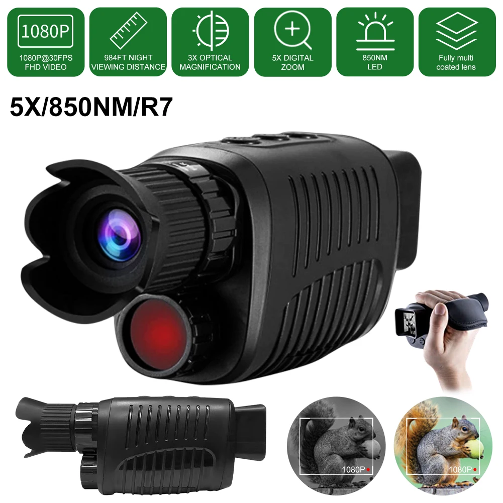 Digital Monocular with Clear View Day/Night Vision Battery Operated Takes Photos Videos 1.5" Display for Bird Watching Hunting
Digital Monocular with Clear View Day/Night Vision Battery Operated Takes Photos Videos 1.5" Display for Bird Watching Hunting