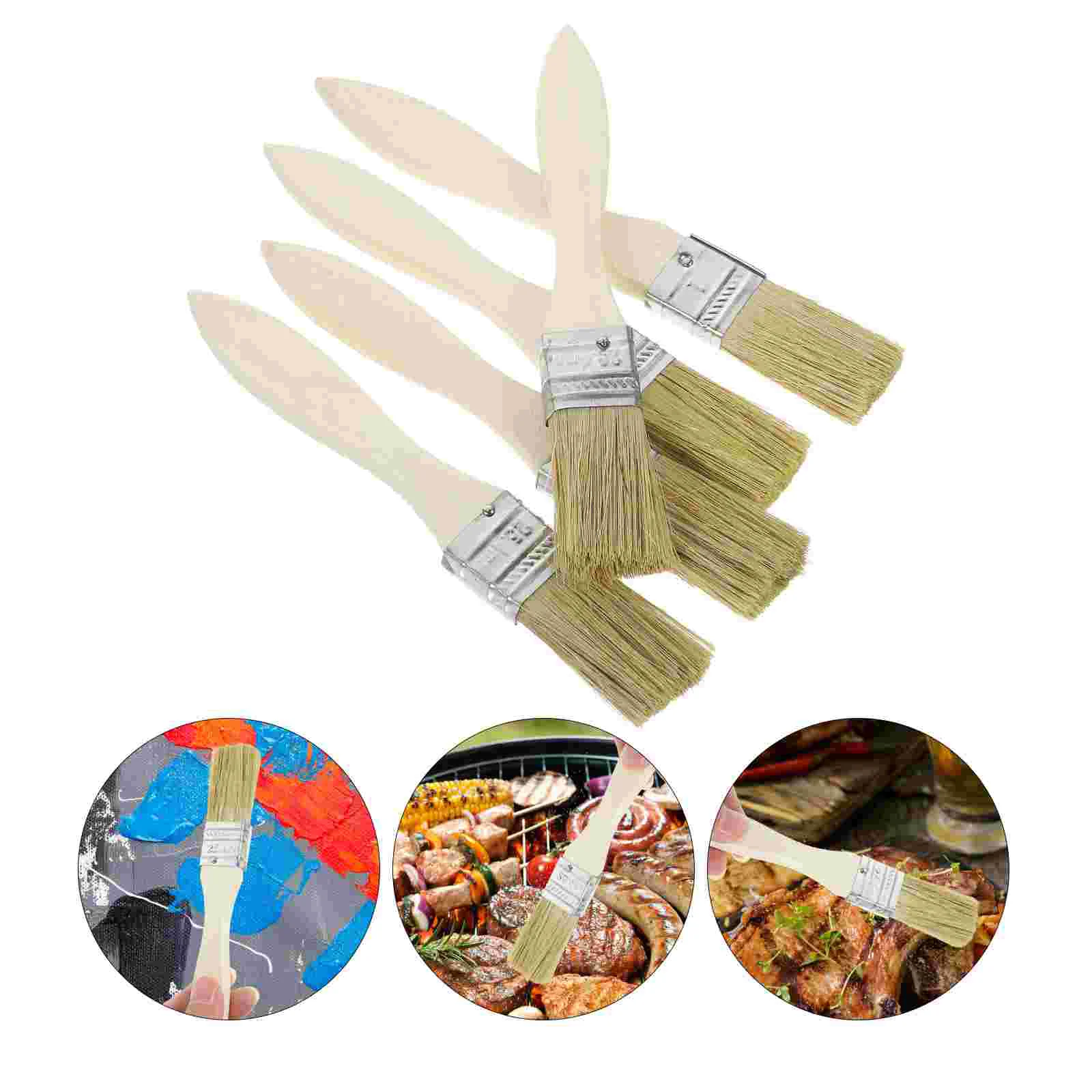 BBQ Brushes 36pcs Poplar Wood Handle Hair Cleaning Industrial Baking Barbecue Waterproof (high-end 1 Inch)
BBQ Brushes 36pcs Poplar Wood Handle Hair Cleaning Industrial Baking Barbecue Waterproof (high-end 1 Inch)