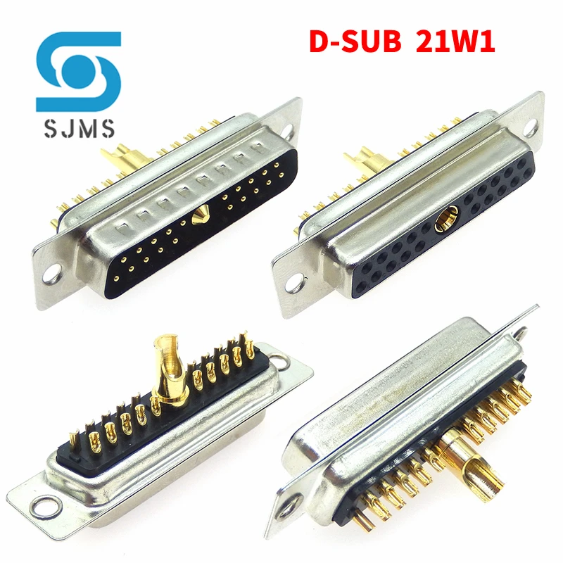 DB Plug 21W1 30A Gold Plated Male / Female High Current Connector D-SUB Adapter Solder Type 21Pin Plug Socket Welding High Power
DB Plug 21W1 30A Gold Plated Male / Female High Current Connector D-SUB Adapter Solder Type 21Pin Plug Socket Welding High Power