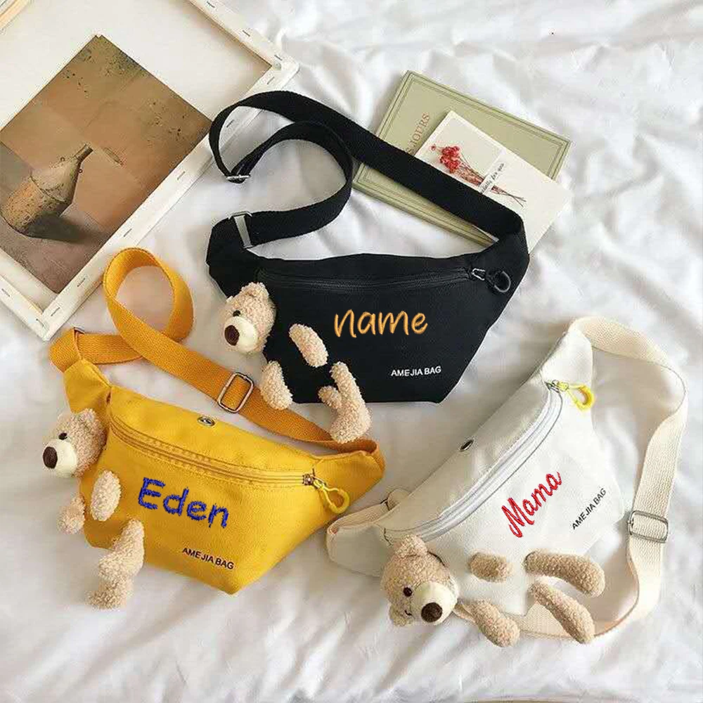 Customized Versatile Mini Embroidery New Cute Little Bear Casual Cartoon Canvas Chest Bag Female Student Western Style Gift Bag
Customized Versatile Mini Embroidery New Cute Little Bear Casual Cartoon Canvas Chest Bag Female Student Western Style Gift Bag