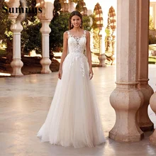 Sumnus Vintage Dubai A Line Wedding Dresses Elegant Lace Appliques Boho Bride Gowns Backless Tulle Robe De Mariee
Sumnus Vintage Dubai A Line Wedding Dresses Elegant Lace Appliques Boho Bride Gowns Backless Tulle Robe De Mariee