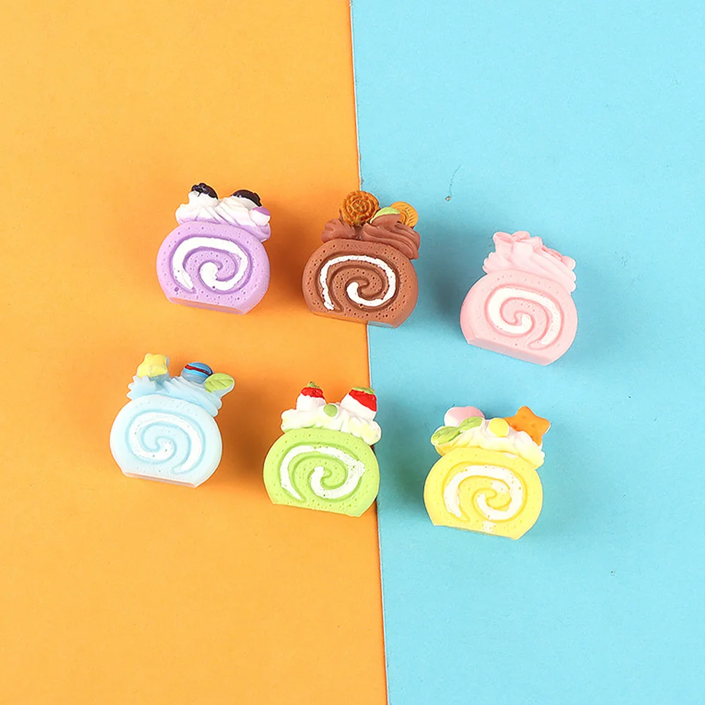 

24 Pcs Imitation Macaron Cake Mini House Ornament Miniature Pretend Play Toy Decorateations Resin Model Food Toys