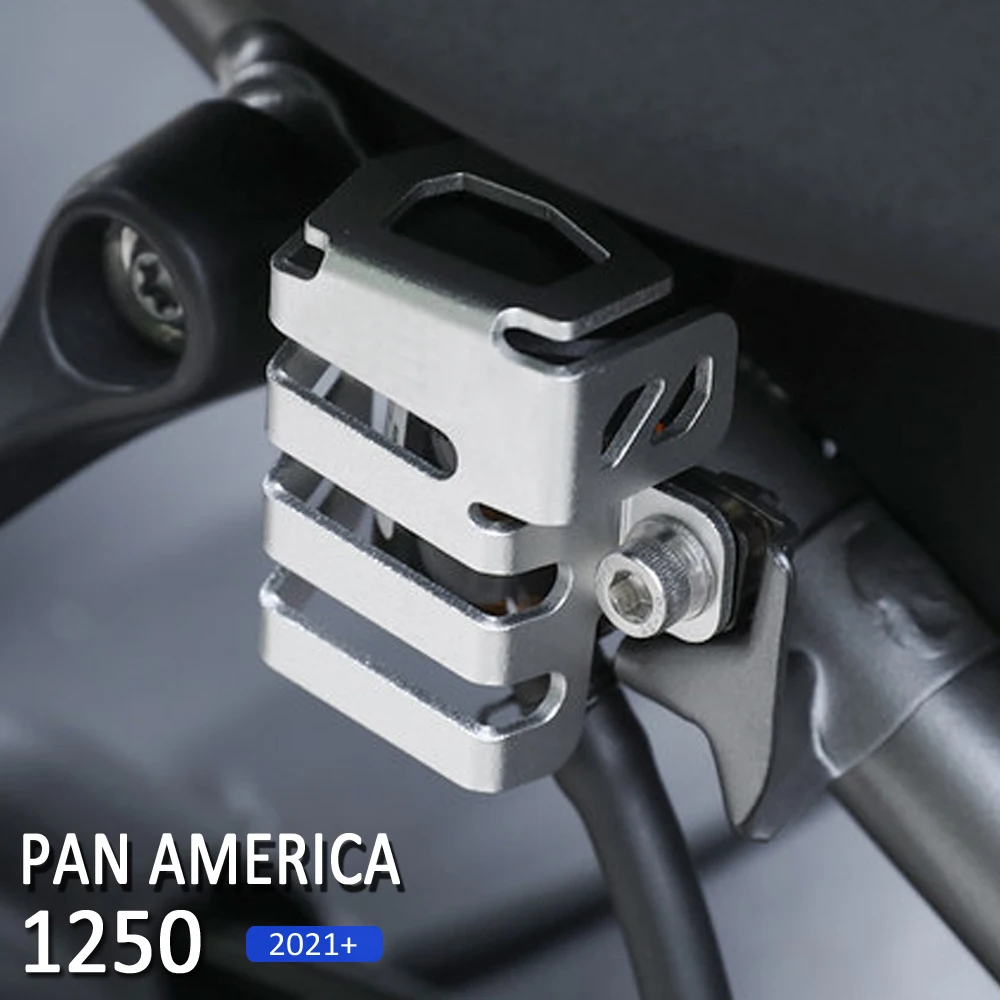 

New Motorcycle Accessories Rear Brake Fluid Reservoir Guard 2021 2022 For PAN AMERICA 1250 S PA1250 PA 1250 S
